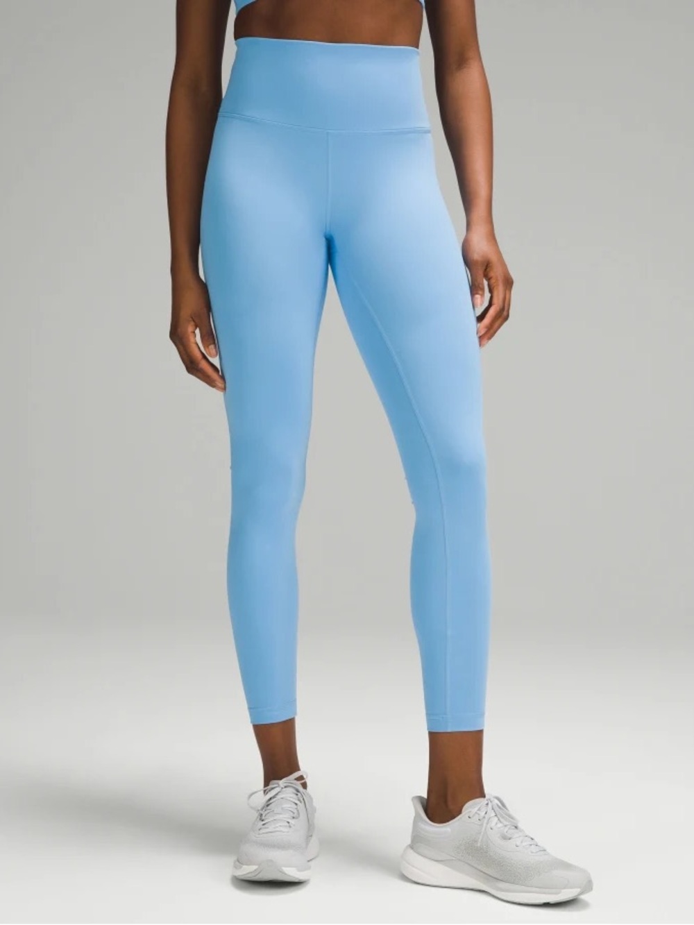 Lululemon Wunder train 28” leggings aero blue